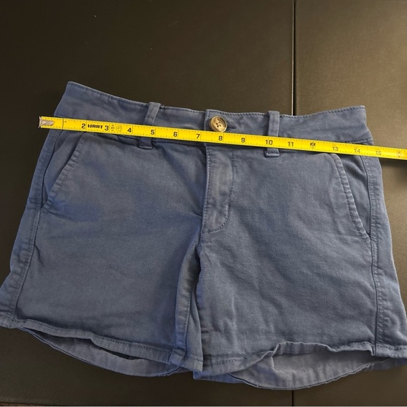 American Eagle Blue Super Stretch Midi Shorts Size 2 - Picture 7 of 10